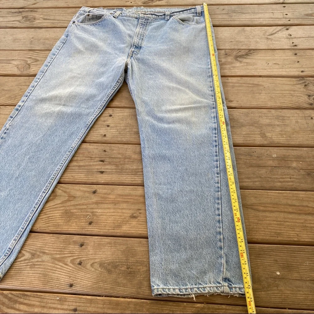 Vintage 505 Levi's Jeans Orange Tab - Picture 6 of 9